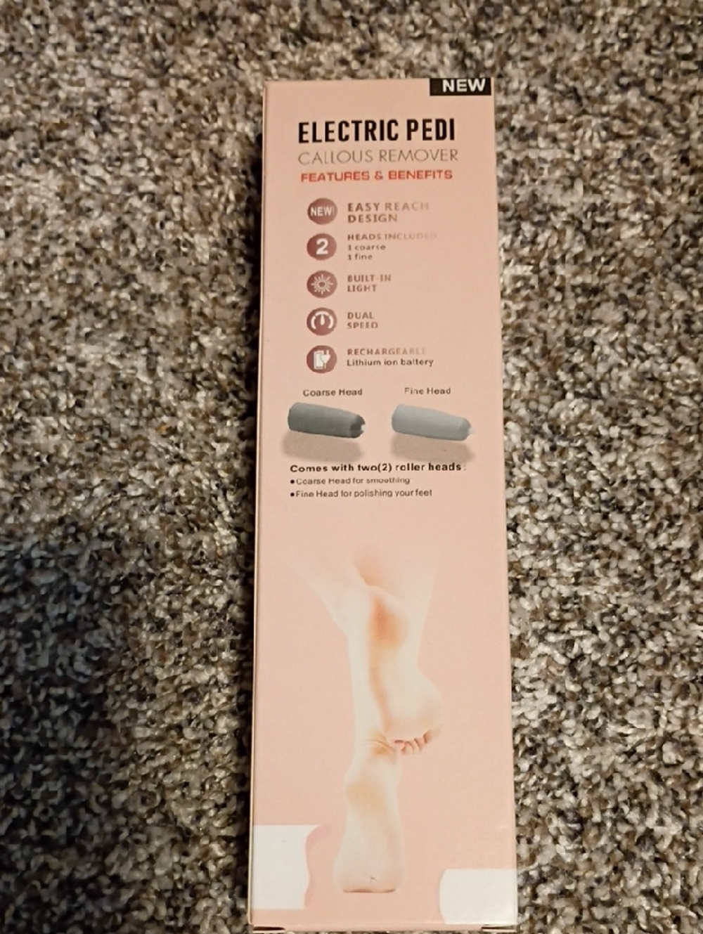 Electric Pedi Callous Remover - Pink